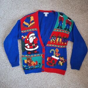 Vintage Christmas Sweater By Gallagher